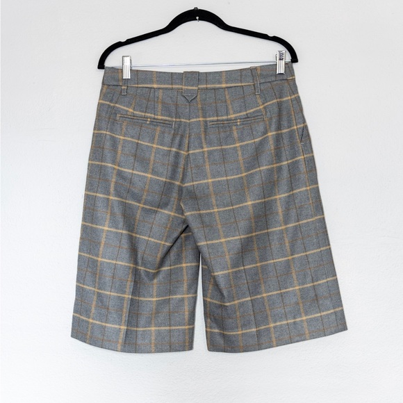 Cartonnier from Anthropologie culottes sz4 in heathered windowpane plaid - Picture 2 of 2